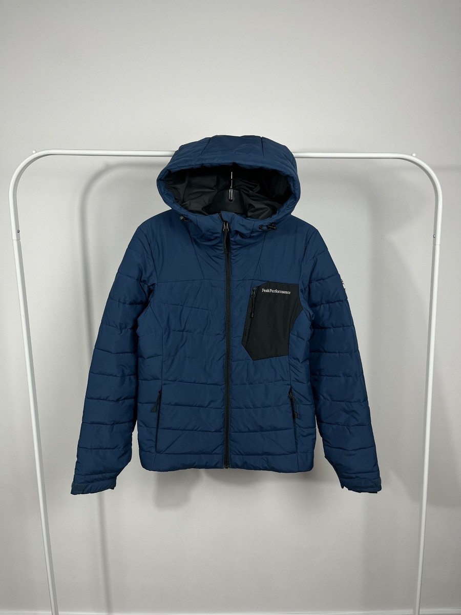 Peak Performance Women Blue Puffer Jacket Hooded Synthetic