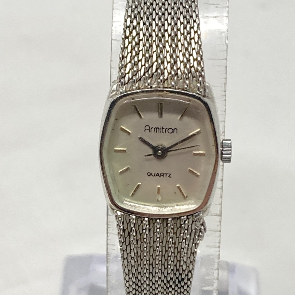 Armitron Analog Womens Watch Water Resistant 50m Rhinestones Date New‎ Battery 1975™ | 34.5mm, Aqua/Silver | Armitron Anniversary Watch main image 4