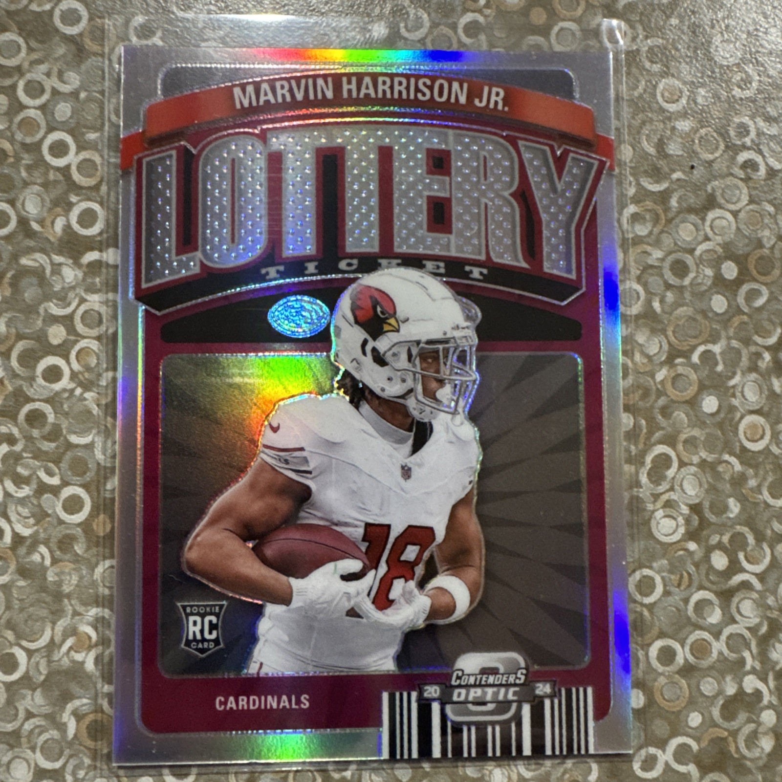 2024 Contenders Optic #LT-MHJ Marvin Harrison Jr. Lottery Ticket Silver (RC)