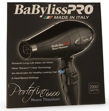 BaBylissPRO Nano Titanium Portofino 6600 Hair Dryer 2000 Watts NEW