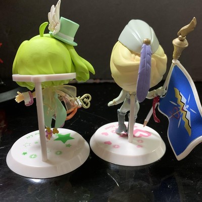 Lot De 4 Figurines Chibi Macross Frontier Sheryl & Ranka - Marque Bandai, Kyun Chara - Neuf Du Japon