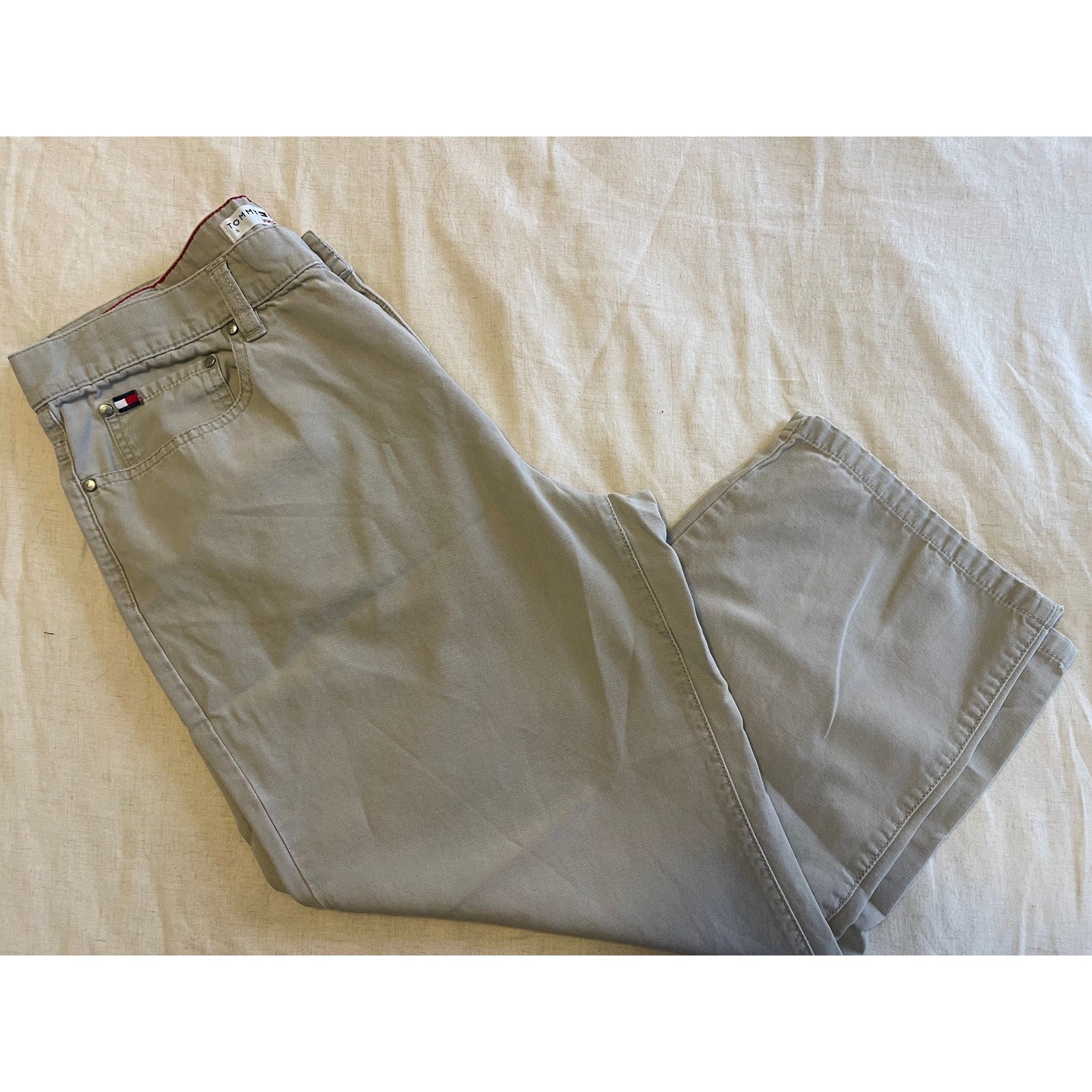 Y2K Tommy Hilfigre Khaki Cropped Capri Casual Pants