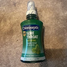 Chloraseptic Sore Throat Relief Spray Menthol 6 oz By Med Tech Products