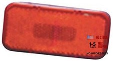12V Red Rectangular Clearance Light 003-58 with Rounded Corners