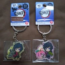 Giyu Tomioka Keychain  Demon Slayer  Metal  Used  Rare  Kumamoto/O