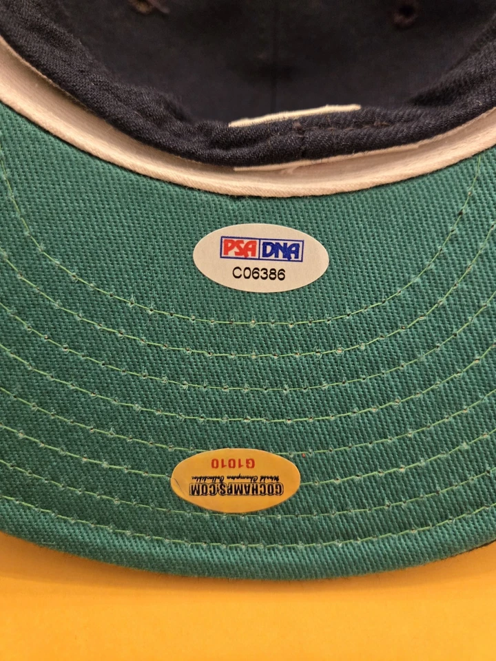 Alfonso Soriano 🔥 🔥 🔥 psa/dna Autografiado MLB New Era Sombrero 7 3/4 NY Yankees Foto 4 de 4