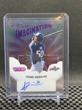 Ching-Hsien Ko 2025 Leaf Vivid - Pure Imagination Auto Purple   #4/4 Dodgers