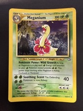 Pokémon TCG Meganium Neo Genesis Holo Unlimited Rare Card 11/111 on eBay