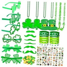 160Pcs St. Patrick's Day Party Favor Set, St Patricks Day Hell Green