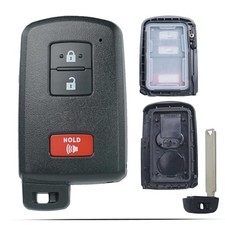 Smart Key Fob Shell Case Replacement Fits for Toyota Tacoma Tundra RAV4 Prius