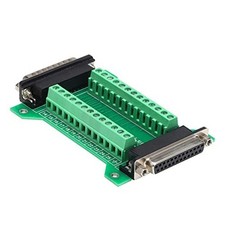 1Pcs Terminal Breakout Board, RS232 D-SUB Serial to 25pin DB25 Male to Female