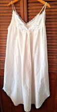 Vintage Christian Dior Nightgown Lingerie Cream Color Sleeveless Size M READ