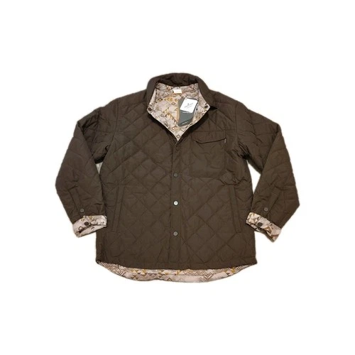 & Lore By Tahoe River Men's Reversible Coat Large Snap Buttons Brown Outerwear  - product listing photo