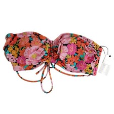 Shade Shore Swimwear Womens 36D Pink Floral Bikini Top Underwire Padded NWT