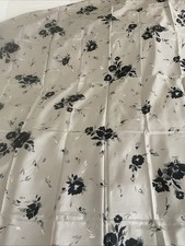 Mix Fabric Flowers on Beige 5 Ft x42" Wide Polyester