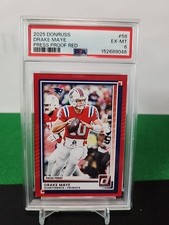 2025 DONRUSS DRAKE MAYE PRESS PROOF RED PSA 6 ( POP 1 )
