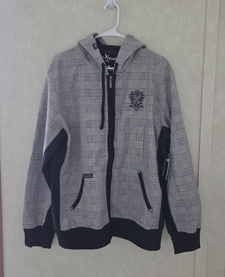 Marco Ecko Plaid Hoody Jacket Y2K NWT Size Large