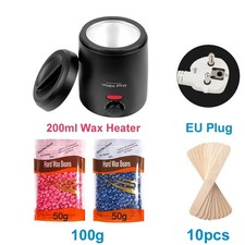 Professional Wax Heater with Wax Beans Kit for Hair Removal 200ml