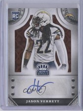 2014 Panini Crown Royale Retail Bronze Pyramid 56/75 Jason Verrett Auto 2v6