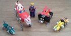 Vintage Lot World Events Voltron Action Figures Black Red Green Yellow Lions