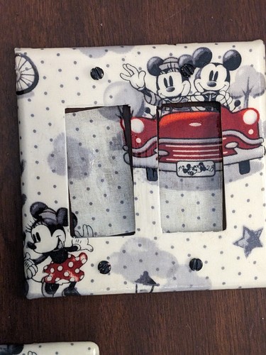 Minnie Mickey Mouse Disney Switch Outlets GFI Double Triples Combos Knobs Paris - Picture 21 of 39