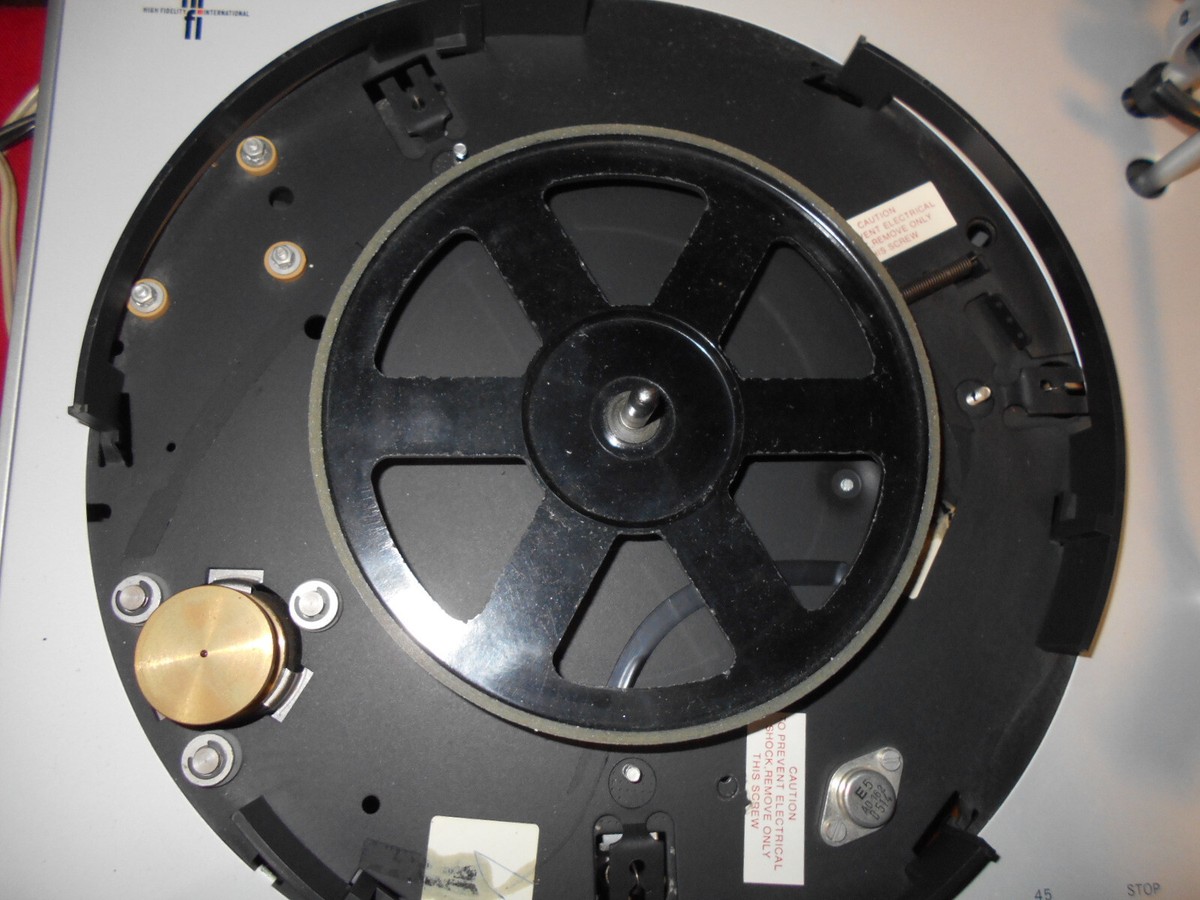 Vintage Philips 212 Electronic Turntable For Parts Untested