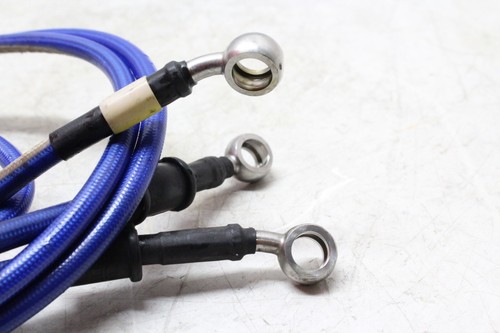 2008 YAMAHA FZ6 OEM FRONT BRAKE CALIPER HOSES LINES W REAR HOSE - Picture 8 of 9