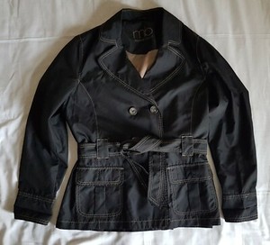 Michele Boyard Light Jacket, Belted, Black color, Size DE 40 (EU M-L) | eBay