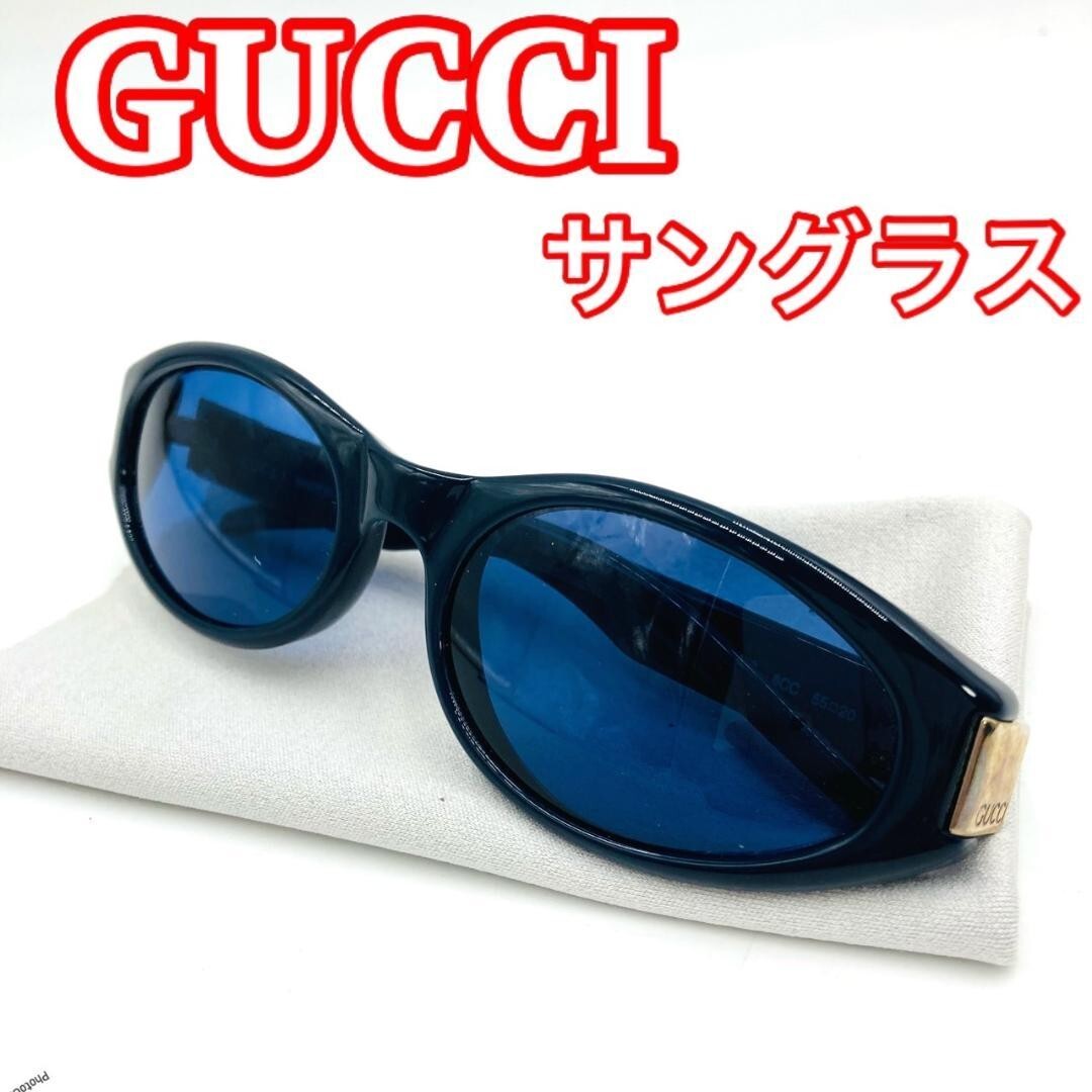 サングラス【GUCCI】超軽量、TOM FORD oval、キャッツアイ／ブルー GUCCI sunglasses oval blue navy logo Fashion Accessories Eyewear