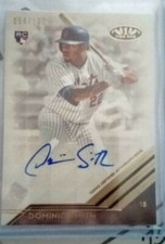 National's DOMINIC SMITH 2018 TOPPS TIER ONE ROOKIE AUTO