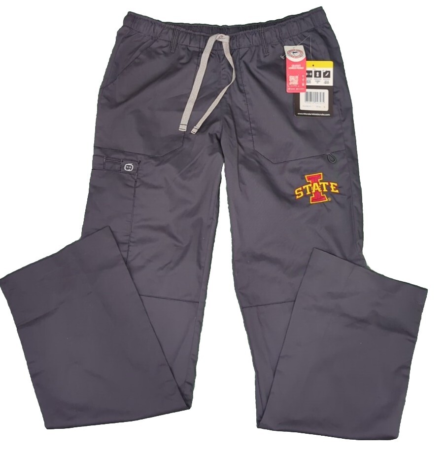 Iowa State Cyclones Wonder Work Stretch Scrub Pants Women's SM