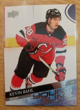 2020-21 UPPER DECK KEVIN BAHL YOUNG GUNS ROOKIE #720 NEW JERSEY DEVILS