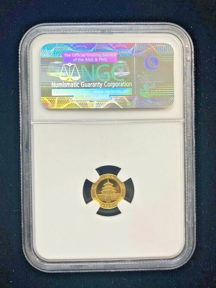2007 China 1998 Panda 15 Yuan Gold Coin NGC PF 70 Ultra Cameo - Image 2 of 2