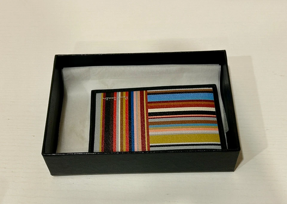 PAUL SMITH Mens Mainline Signature Stripe Credit Card Wallet- NEW - Image 3 of 3