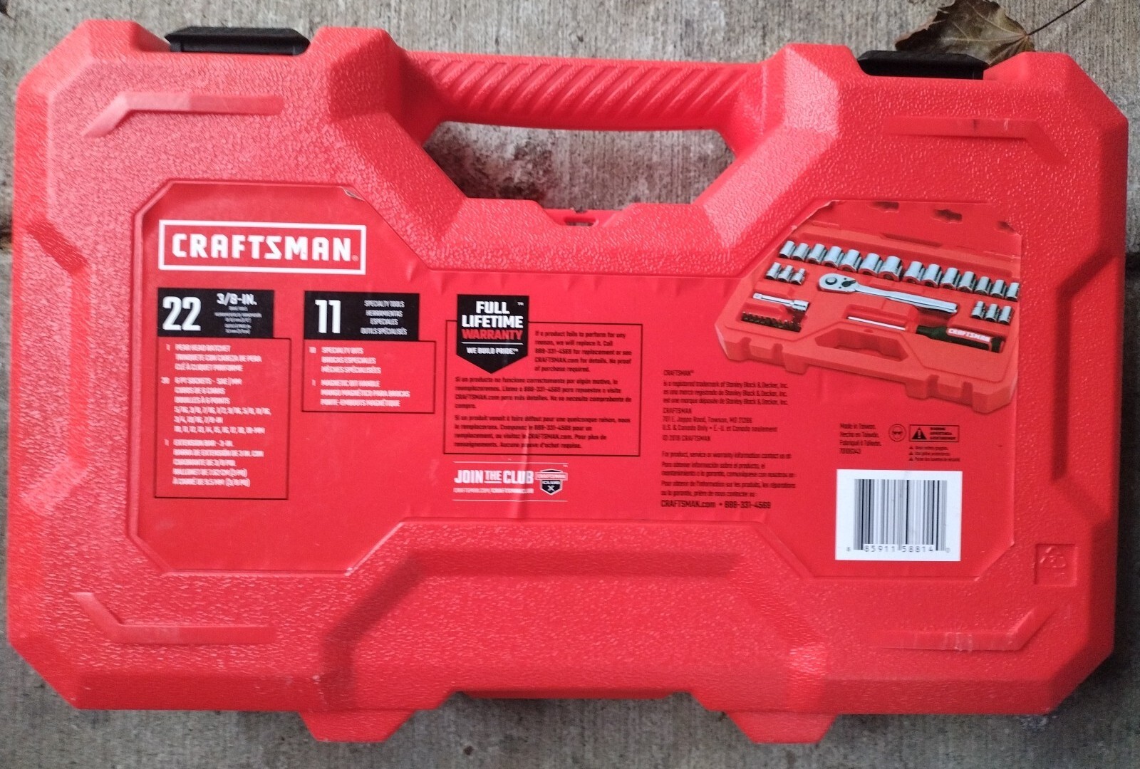 Craftsman 33 Piece 3/8” Drive Mechanics Socket Tool Set CMMT12013 BRAND