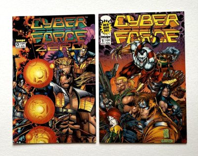 Cyber Force Zero #0 & Cyber Force #1 (1993 & 1992, Image Comics) NM+