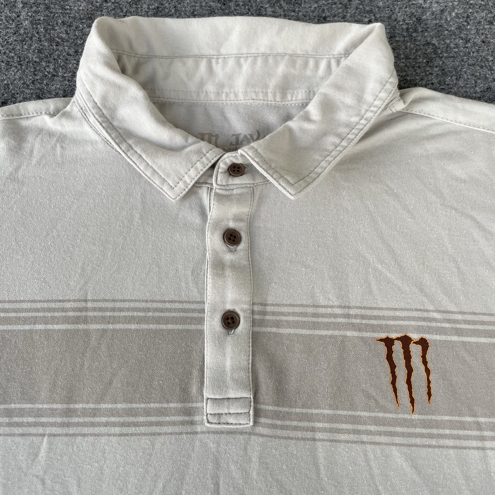 Monster Energy Java Monster Shirt Men Medium Tan … - image 4