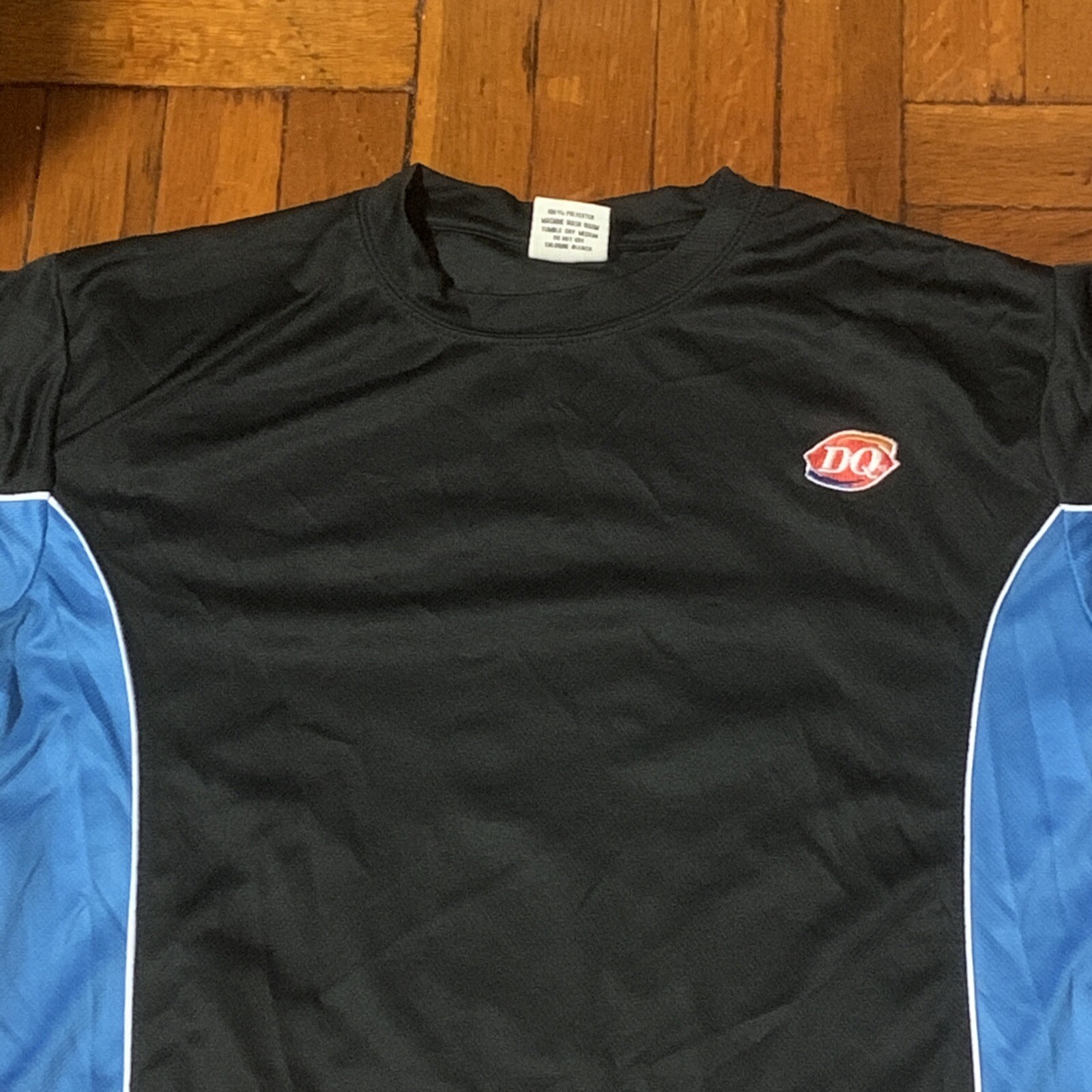 DAIRY QUEEN Ice Cream Employee Uniform Blue Black Pol… Gem