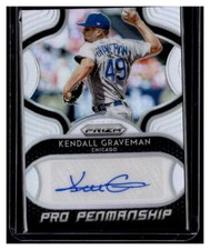 2019 Panini Prizm Pro Penmanship #18 Kendall Graveman Autograph AUTO CUSB