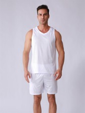 Mens Tracksuit 2-Piece Set Short Sleeve T Shirt Shorts Sweatsuit Outfit Set