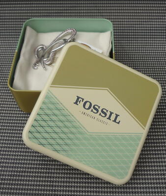 FOSSIL Designer-Brosche Edelstahl-Schmetterling bling bling #922-rs ''Keks-Dose''