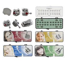 Dental Mini Bracket Orthodontic Metal braces & Buccal Tube MIM Roth MBT 022 6-6