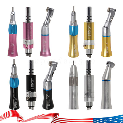 Dental Low Speed Handpiece Kit Contra Angle+Straight+Air Motor Inner/External kv