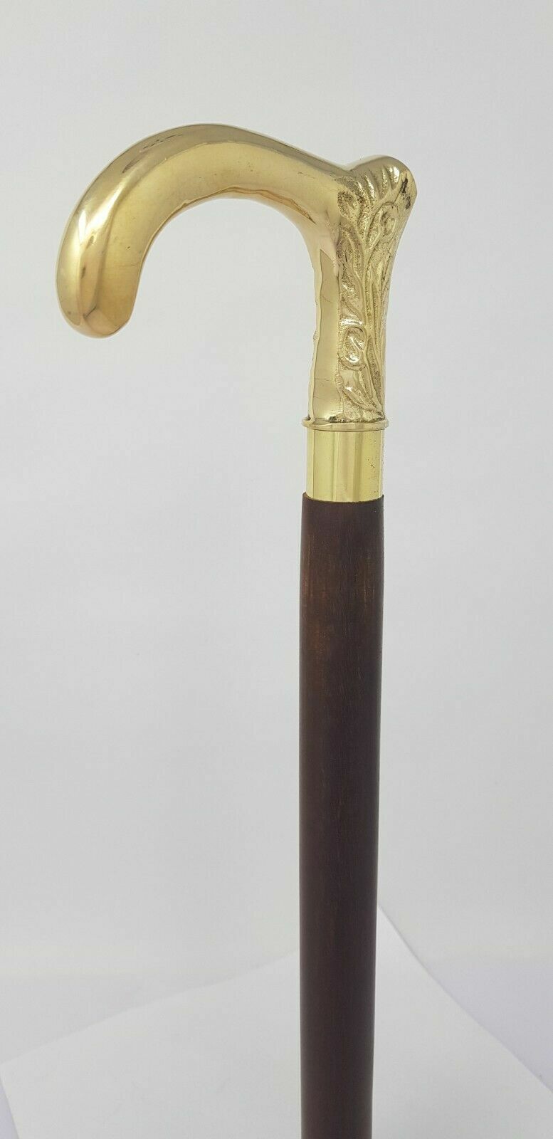 Nautical Brass Solid Umbrella Head Handle Vintage… - image 3