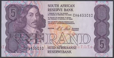 South Africa 5 Rand 1978-94  AU-UNC  P. 119,  Banknote, Uncirculated