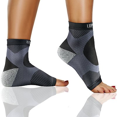 Plantar Fasciitis Socks, Ankle Compression Sleeve Brace Arch and Heel by Upella