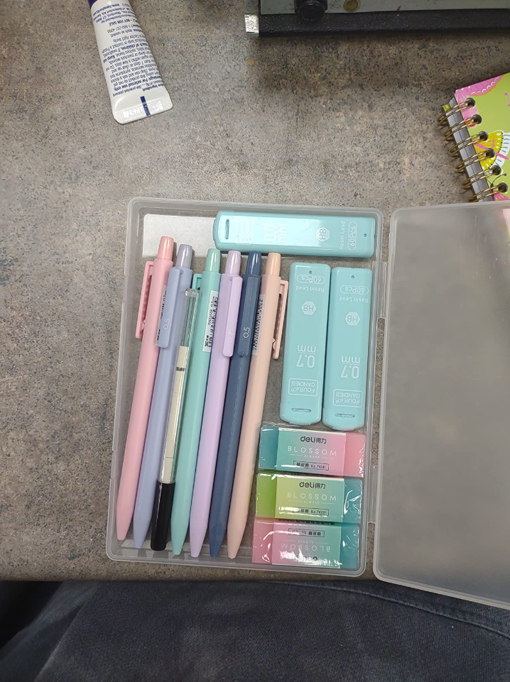 Mechanical Pencils Set HB Pencil Replaceable Refills and Erasers for Office-image