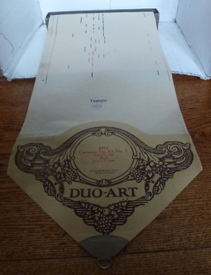 DUO-ART KLAVIERROLLE. JOSEPH RAFF'S CAVATINA Op 85 No 3 PLAYED BY ERNO RAPEE
