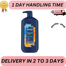 Suave Men 3 in 1 Mens Body Wash, Hair, Face and Body Wash, Hydrating, Citrus  M