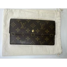 Authentic LOUIS VUITTON Monogram Portefeuille International Long Wallet